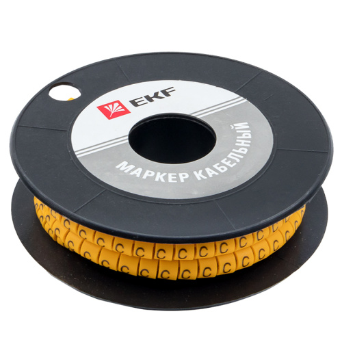 EKF Маркер кабельный 2.5кв.мм C  (1000ед)  (ЕС-1) (plc-KM-2.5-C) фото 4