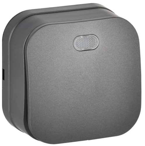 IEK GLORY Выключатель 1-клавишный для открытой установки с индикацией 10А ВС20-1-1-ХСм сталь матовый  (EVH11-K46M-10)