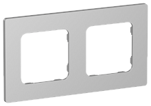 FLITE CLASSIC Рамка 2-местная  алюминий (FI-M22-32-20-K47)