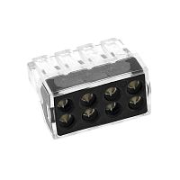 EKF Клемма строительно-монтажная СМК модель 108 8 отверстий 1.0-2.5мм2  (4шт) PROxima (plc-smk-108r)