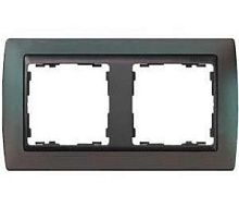 SIMON Рамка на 2 поста, S82, хамелеон - графит (82826-37)