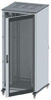 DKC Напольный шкаф 42U Ш600хГ600 передняя дверь стекло, задняя глухая дверь,крыша укомплектована вводом (R5IT4766GS)