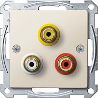 SCHNEIDER ELECTRIC Механизм аудио/видео розетки бежевый (MTN4351-0344)
