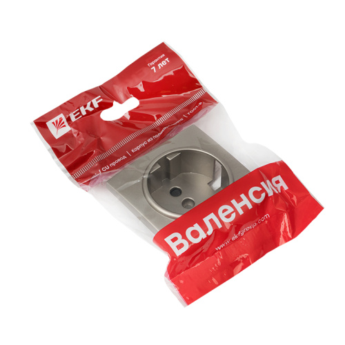 EKF Валенсия лицевая панель розетки 1-местной с/з 16А кашемир с защ. штор. EKF PROxima (ESR16-L-028-40) фото 3 EKF Валенсия лицевая панель розетки 1-местной с/з 16А кашемир с защ. штор. EKF PROxima (ESR16-L-028-40) фото 3