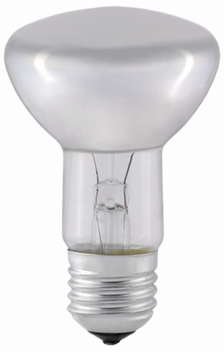 IEK Лампа накаливания зеркальная ЗК 60вт R63 230в Е27 матовая (LN-R63-60-E27-CL)