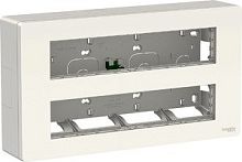 SCHNEIDER ELECTRIC UNICA SYSTEM+ БЛОК открытой установки 2х5 АНТИБАКТЕРИАЛЬНЫЙ (NU121020)