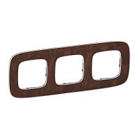 LEGRAND Valena ALLURE Рамка 3 поста Кожа универсальная (754453 )