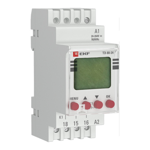 EKF Таймер электронный ТЭ-80 24-230В PROxima (te-80-24) EKF Таймер электронный ТЭ-80 24-230В PROxima (te-80-24)