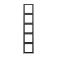 JUNG Рамка 5-я для горизонтальной/вертикальной установки  Серия- LS990  Материал- металл  Цвет- алюминий (AL2985)