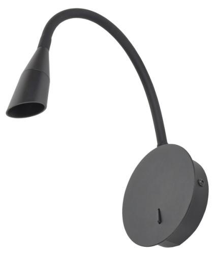 IEK LIGHTING Светильник светодиодный 4701 настенный 3Вт 3000К IP44 черный  (LT-DBB0-4701-03-30-K02)