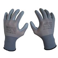 Перчатки для защиты от механических воздействий и ОПЗ SCAFFA PU1850T-GR размер 8