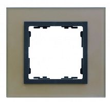 SIMON Рамка на 1 пост, S82N, медь - графит (стекло) (82817-34)