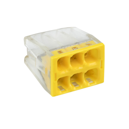 EKF Клемма строительно-монтажная СМК 2273-246 PROxima с пастой 6 отверстий 0.5-2.5мм.кв.  (50шт) (plc-smk-2273-246)