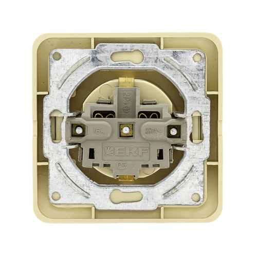EKF Лондон Розетка с заземлением и крышкой 16А бежевая (EER16-029-20) фото 3 EKF Лондон Розетка с заземлением и крышкой 16А бежевая (EER16-029-20) фото 3