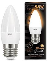 GAUSS Лампа светодиодная LED 9.5Вт E27 свеча, теплый  (103102110)