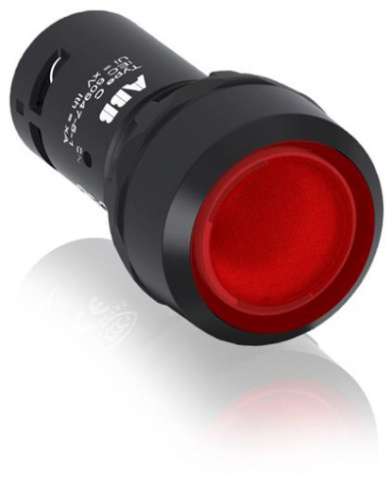 ABB Кнопка СР1-13R-10 красная с подсветкой без фиксации 1НО (1SFA619100R1311)