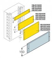 ABB Панель глухая H=150мм для шкафа GEMINI  (Размер1) (1SL0324A00)