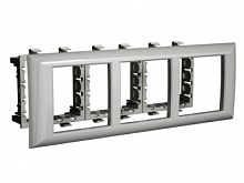 DKC Avanti Рамка-суппорт для In-liner Front  серебристый металлик 6модулей (4404916)