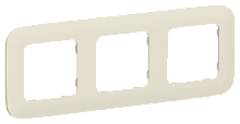 FLITE ARTISTIC Рамка 3-местная л сливочный (FI-M32-31-20-K86)