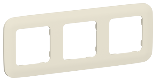 FLITE ARTISTIC Рамка 3-местная л сливочный (FI-M32-31-20-K86)