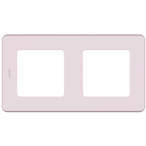 LEGRAND INSPIRIA Рамка декоративная универсальная  , 2 поста, для горизонтальной или вертикальной установки, цвет &quot;Розовый&quot; (673944) фото 2