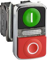 SCHNEIDER ELECTRIC Кнопка 22мм двойная с маркировкой + LED (XB4BW73731B5) ()
