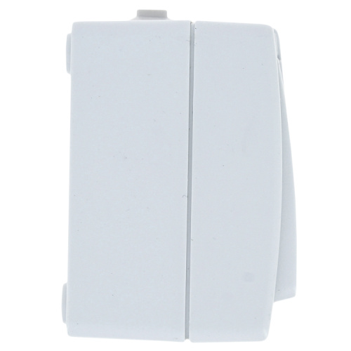 EKF Венеция Блок Розетка-выключатель одноклавишный 16А с заземлением IP54 белый (EVRV16-050-10-540) фото 2