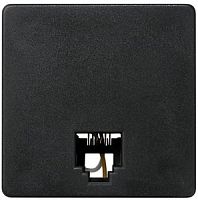 SIMON Розетка телефонная RJ-12, S27, графит (27481-38)