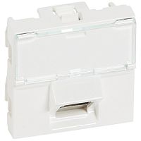 LEGRAND Розетка компьютерная RJ45 категория 6 STP 2м 45 град. (076507 )