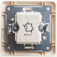 SCHNEIDER ELECTRIC Wessen59 Выключатель 1 клавиша слоновая кость с индикацией (VS116-151-28)