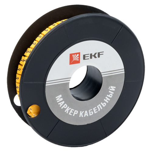 EKF Маркер кабельный 2.5кв.мм 3  (1000ед)  (ЕС-1) (plc-KM-2.5-3)
