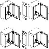 SCHNEIDER ELECTRIC Рамки декоративные горизонтального соединения шкафов 3PLA (Z)T RAL7035 (NSYSUPLA3TG)