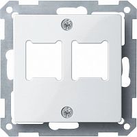 SCHNEIDER ELECTRIC Центральная плата для розетки RJ11/RJ45 2 поста белый (MTN291619)