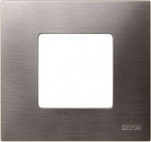 SIMON Рамка-декор на 1 пост для 2700610-03., S27Pl, титан (2700617-041)