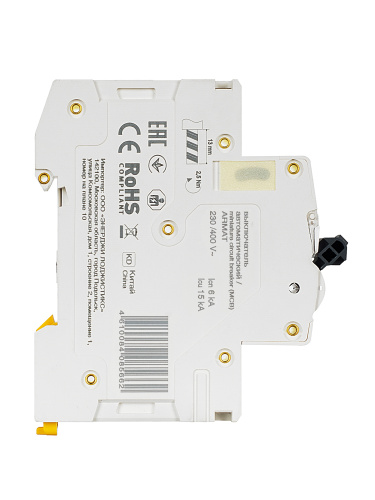 IEK ARMAT Выключатель автоматический однополюсный B 10А M06N (AR-M06N-1-B010) фото 11