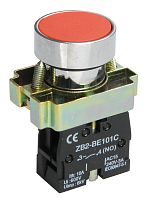 IEK Кнопка управления LAY5-BA41 без подсветки красная 1з (BBT60-BA-K04)