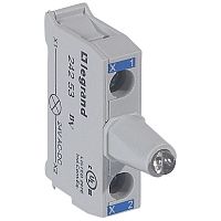 LEGRAND Блок подсветки для индикаторных кнопок, 24В, накладной, под винт, цвет синий (024253 )