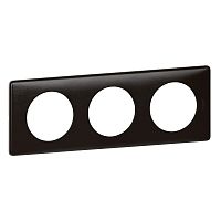 LEGRAND Рамка, трехпостовая, карбон (068983 )