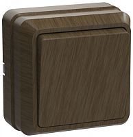 IEK ОКТАВА Выключатель одноклавишный наружный дуб (EVO10-K04-10-DC)