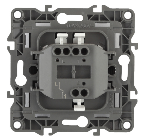 ЭРА Выключатель, 10АХ-250В, б.л., , чёрный,12-1001-06 (Б0014632) фото 2