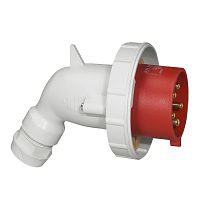 LEGRAND Вилка кабельная переносная угловая 32А 3К+Н+З 380В IP67 (056528 )