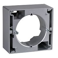 SCHNEIDER ELECTRIC Sedna Коробка 1 пост для открытого монтажа алюминий (SDN6100160)