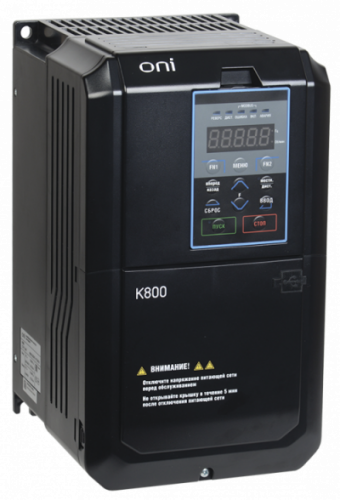 IEK Преобразователь частоты K800 380В 3Ф 7.5-11 kW 18 - 24А (K800-33E075-11TSIP20)
