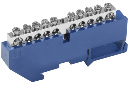 IEK Шина N ''ноль'' на DIN-изоляторе Ni ШНИ-6х9-10-Д-С IEK  (YNN10-10-D-K07-N)