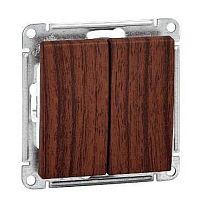 SCHNEIDER ELECTRIC W59 Выключатель двухклавишный, 10АХ, механизм, дуб (VS510-252-9-86)