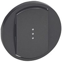 LEGRAND Celiane Лицевая панель выключателя/переключателя 067001/02/31/32 с подсветкой графит (067903 )