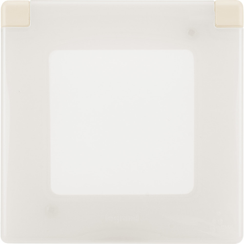 LEGRAND INSPIRIA Рамка с защитной крышкой IP44 IK07   для скрытого монтажа 1 механизма  , степень пылевлагозащиты IP44, степень ударопрочности IK07, цвет "Слоновая кость" (673921) фото 4