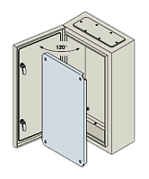 ABB Щит с монтажной панелью ЩМП 500х300х200 SR2 IP65 дверь (SRN5320K)