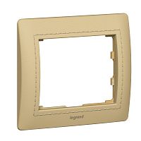 LEGRAND Galea Life Рамка 1 пост кожа Havana (771990 )