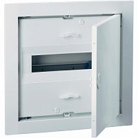 ABB Щит распределительный встраиваемый ЩРв-П-12 IP30 пластиковый белый стальная дверь  (UK512N2)  (2CPX031281R9999)